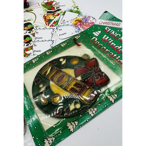 Vintage Christmas Crafters Lot Miniatures Flocked Postcard Ornament Santa Elf 1 - Picture 5 of 11